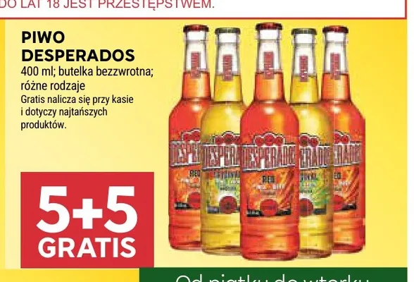 Piwo Desperados Original promocja w Stokrotka