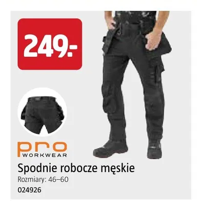 Spodnie robocze męskie Pro Workwear promocja w Jula