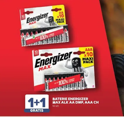 Baterie Energizer Max Alk AAA CH 10-pak promocja w Stokrotka
