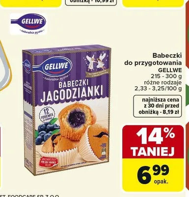 Babeczki do przygotowania Gellwe promocja w Carrefour