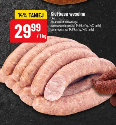Kiełbasa weselna promocja w POLOmarket