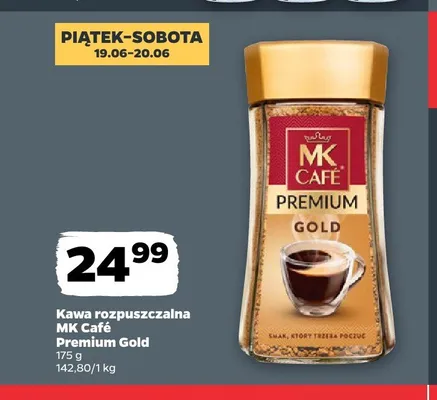 Kawa rozpuszczalna MK Café Premium Gold promocja w Netto