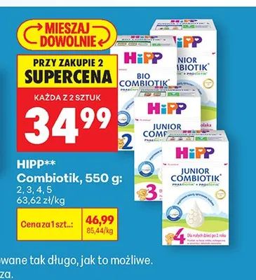 Mleko modyfikowane Combiotik 2 promocja w Biedronka