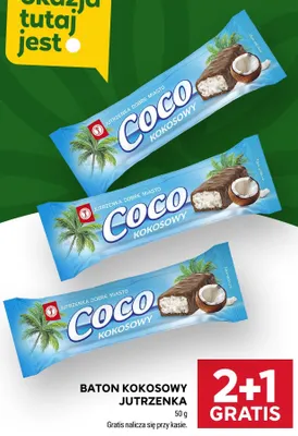 Baton kokosowy Jutrzenka Coco promocja w Stokrotka