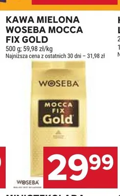 Kawa mielona Woseba Mocca Fix Gold promocja w Stokrotka