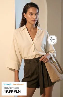 Koszula oversize promocja w Sinsay
