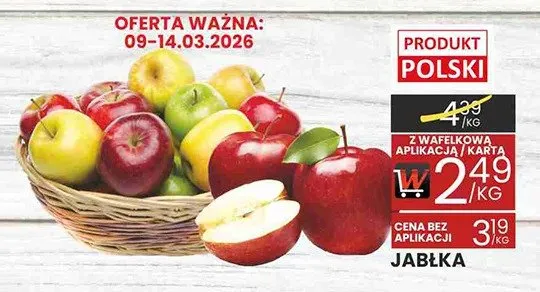 Jabłka promocja w Wafelek