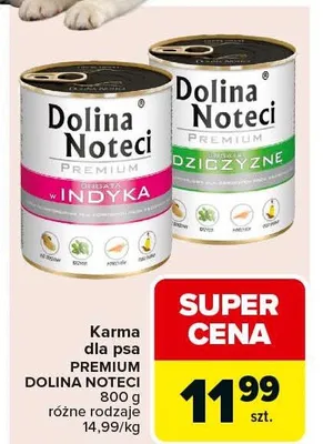 Karma dla psa Premium w indyka promocja w Carrefour