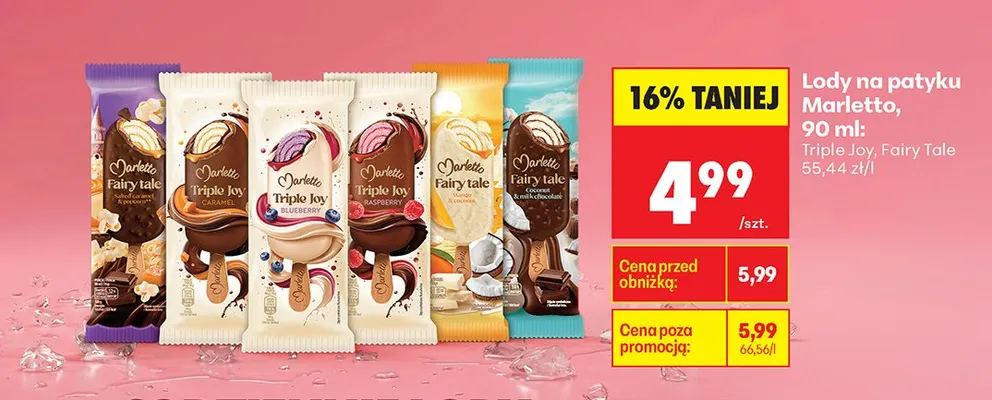 Lody na patyku Fairy Tale promocja w Biedronka