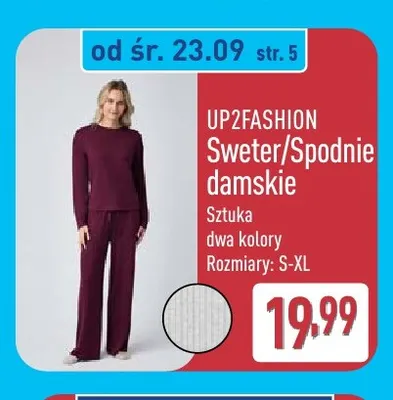 Sweter damski Up2fashion promocja w Aldi