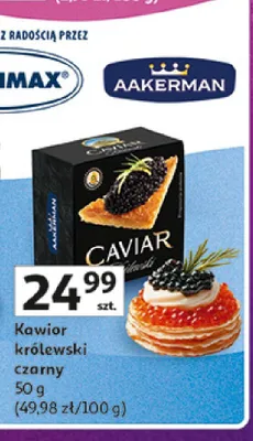 Kawior królewski czarny Aakerman promocja w Auchan