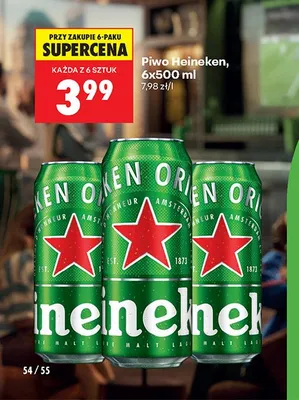 Piwo Heineken promocja w Biedronka
