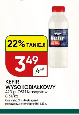 Kefir wysokobiałkowy OSM Krasnystaw promocja w Chata Polska