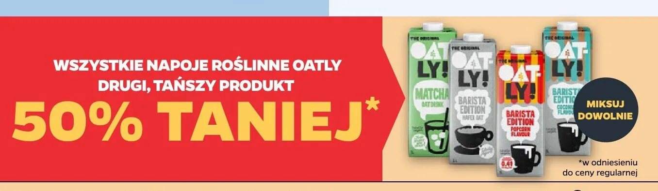 Napój roślinny Oatly Barista Edition Popcorn Flavour promocja w Netto