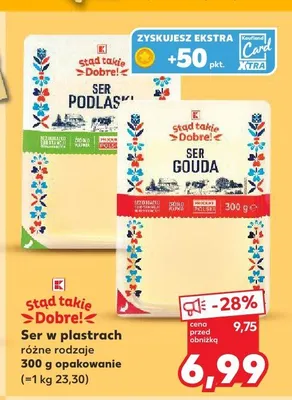Ser w plastrach Stąd takie Dobre! Gouda promocja w Kaufland