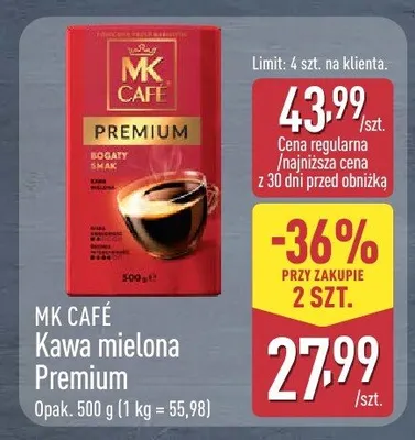 Kawa mielona Premium MK Café promocja w Aldi