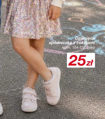 Dziecięca spódniczka z cekinami promocja w KiK