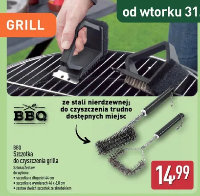 Szczotka do czyszczenia grilla promocja w Aldi