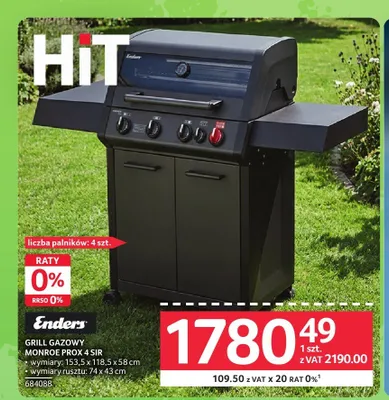 Grill gazowy Enders Monroe Prox 4 SI R promocja w Selgros