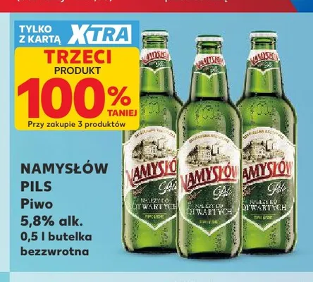 Piwo Namysłów Pils 500 ml promocja w Kaufland