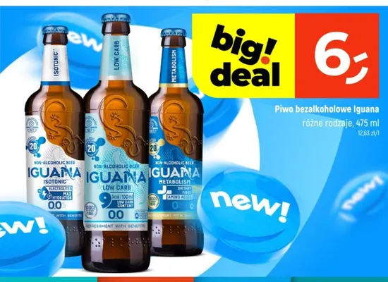 Piwo bezalkoholowe Iguana Metabolism promocja w Dealz