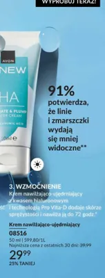 Krem nawilżająco-ujędrniający z kwasem hialuronowym Avon Anew promocja w AVON