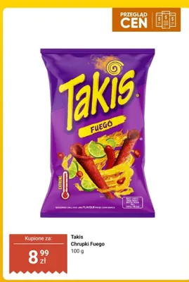 Chrupki Fuego Takis promocja w Dino