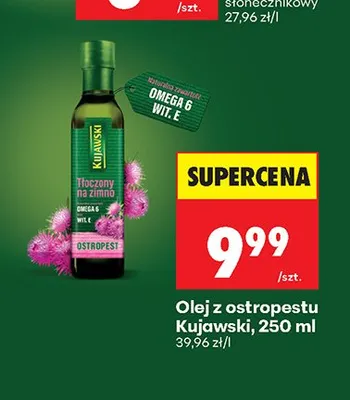Olej z ostropestu Kujawski promocja w Biedronka