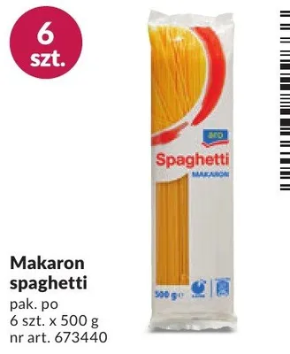 Makaron spaghetti promocja w Makro