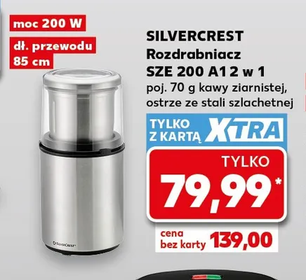 Rozdrabniacz Sze 200 A1 2 w 1 Silvercrest promocja w Kaufland