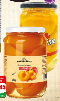 Brzoskwinie w syropie połówki Cukiernia Smaku promocja w Dino