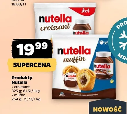 Produkty Nutella muffin promocja w Netto