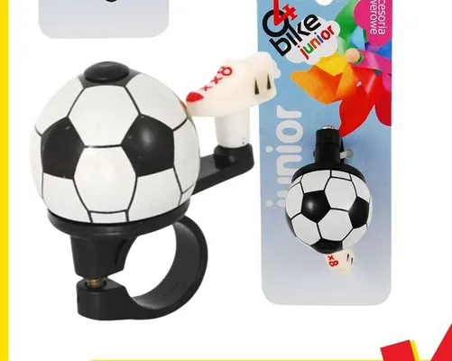Dzwonek rowerowy dziecięcy piłka promocja w Bricomarche