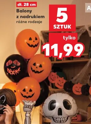 Balony z nadrukiem 5 szt. promocja w Kaufland