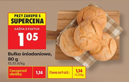 Bułka śniadaniowa promocja w Biedronka