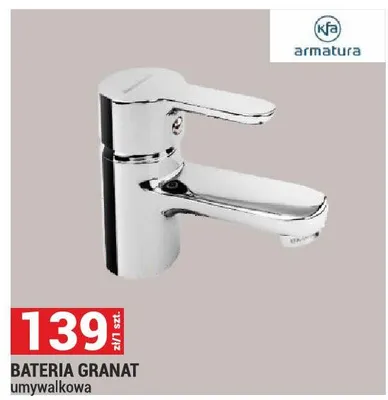 Bateria Granat umywalkowa promocja w Merkury Market