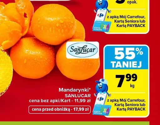 Mandarynki SanLucar promocja w Carrefour