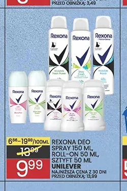 Dezodorant Rexona Sztyft promocja w Wafelek