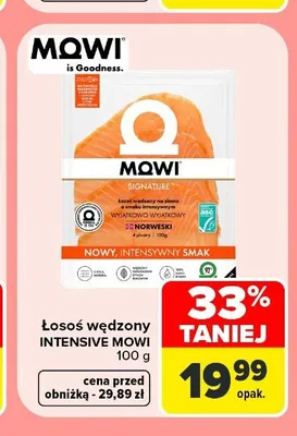 Łosoś wędzony Intensive Mowi Signature promocja w Carrefour