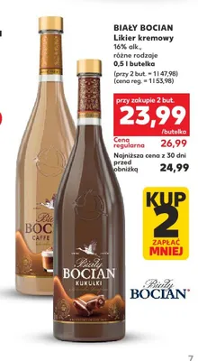 Likier kremowy Biały Bocian Caffe Latte promocja w Kaufland