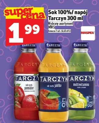 Sok 100% tarczyn promocja w TOPAZ