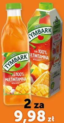 Sok multiwitamina 100% promocja w Euro Sklep