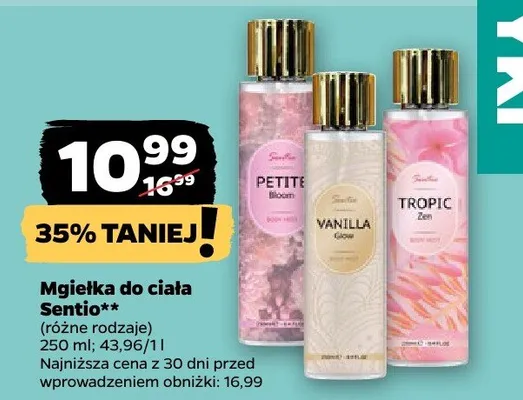 Mgiełka do ciała (różne rodzaje) promocja w Netto