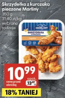 Skrzydełka z kurczaka pieczone Morliny promocja w Delikatesy Centrum