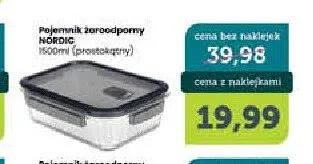 Pojemnik żaroodporny NORDIC 1500ml (prostokątny) promocja w TOPAZ