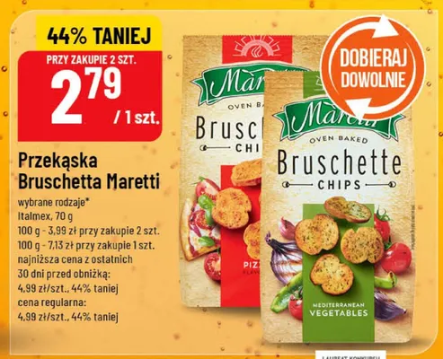 Przekąska Bruschetta Maretti wybrane rodzaje promocja w POLOmarket