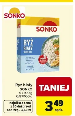 Ryż biały SONKO promocja w Carrefour Market