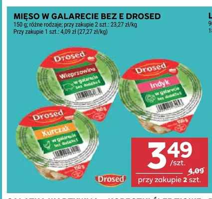 Mięso w galarecie bez E wieprzowina Drosed promocja w Stokrotka