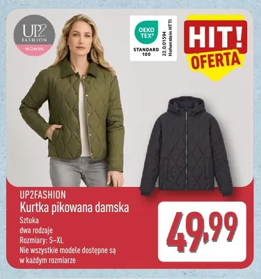 Kurtka pikowana damska UP2FASHION promocja w Aldi