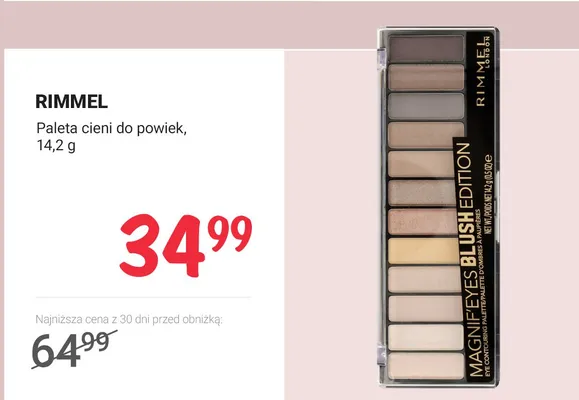 Paleta cieni do powiek Magnifeyes Blush Edition promocja w Rossmann